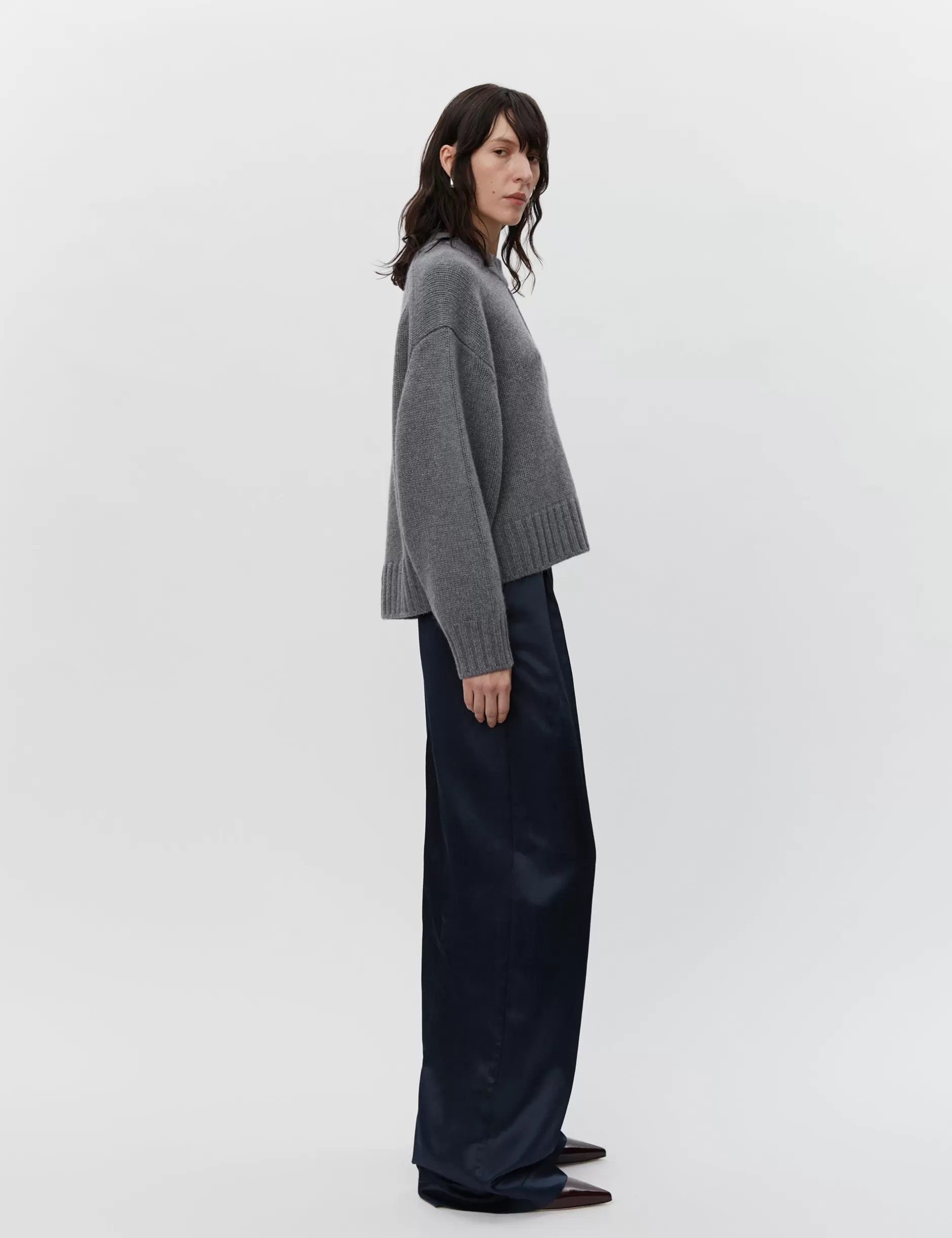 DAY Birger et Mikkelsen Strik*Lula - Daily Cashmere - DARK GREY MELANGE